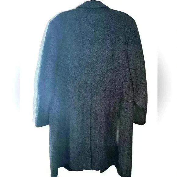 Vintage Dunn & Co Great Britain Gray 100% Wool Coat - Picture 3 of 8